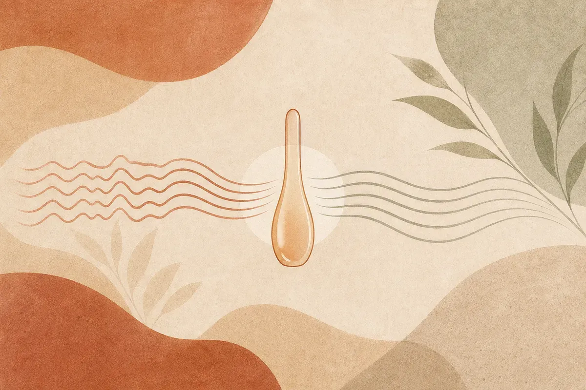 Ilustração das laterais superiores do nariz com pontos de aplicação de toxina botulínica para suavizar as bunny lines, as linhas de expressão que surgem ao sorrir.
