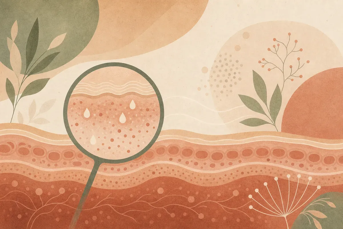 Ilustração de aplicação de microinjeções de toxina botulínica para tratamento de hiperidrose em axilas, mãos e pés