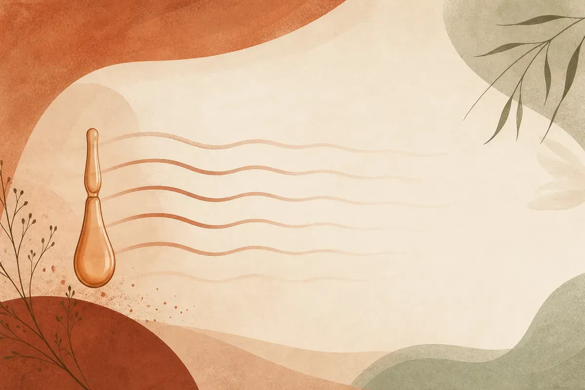 Ilustração da região frontal do rosto com marcação dos pontos de aplicação de toxina botulínica para suavizar rugas horizontais da testa