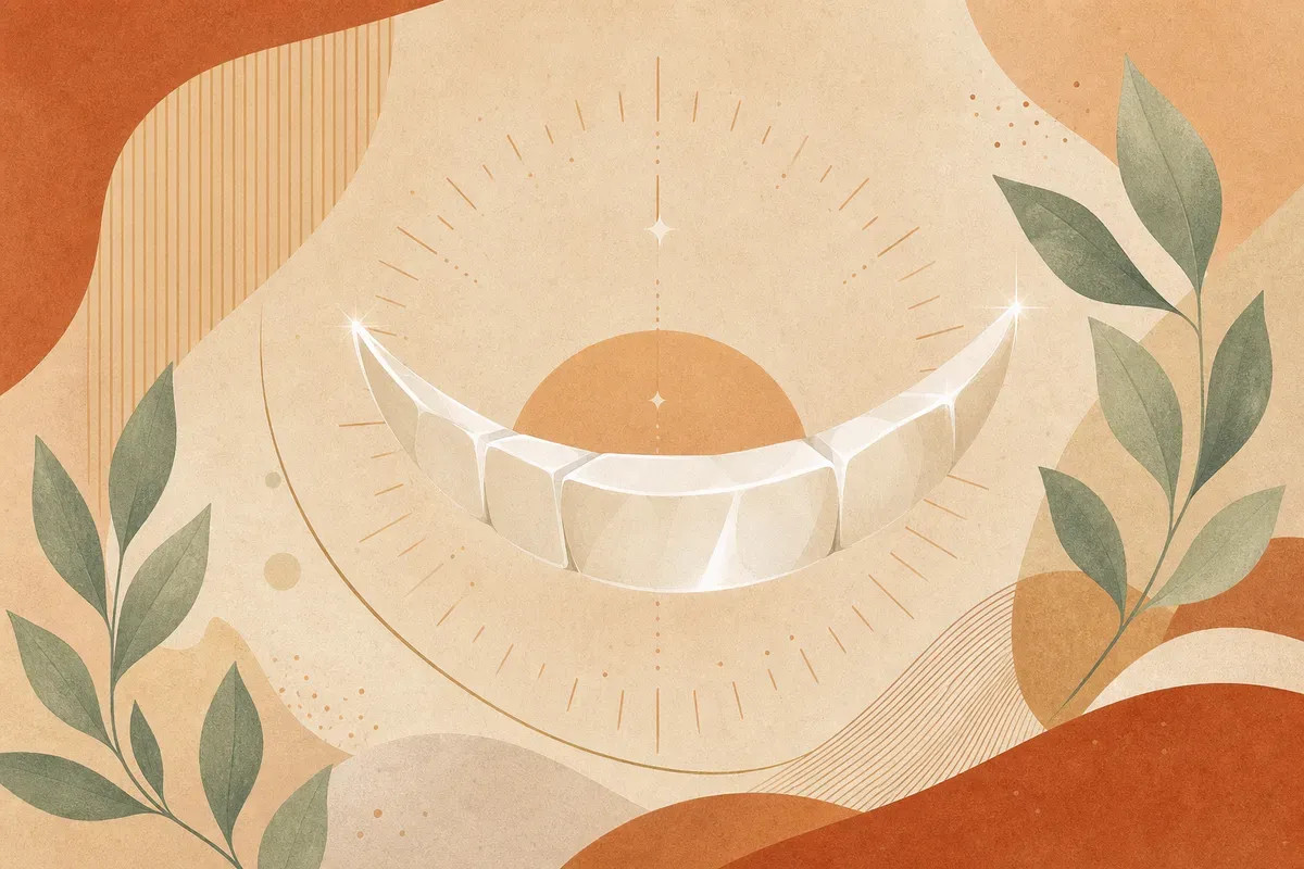 Ilustração de uma coroa dentária de zircônia sendo posicionada sobre um dente preparado, mostrando o encaixe da peça cerâmica.