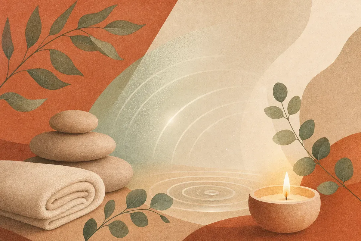 Ilustração de aplicação de luz intensa pulsada (IPL) para depilação na pele, com aparelho deslizando sobre a área e profissional usando óculos de proteção.