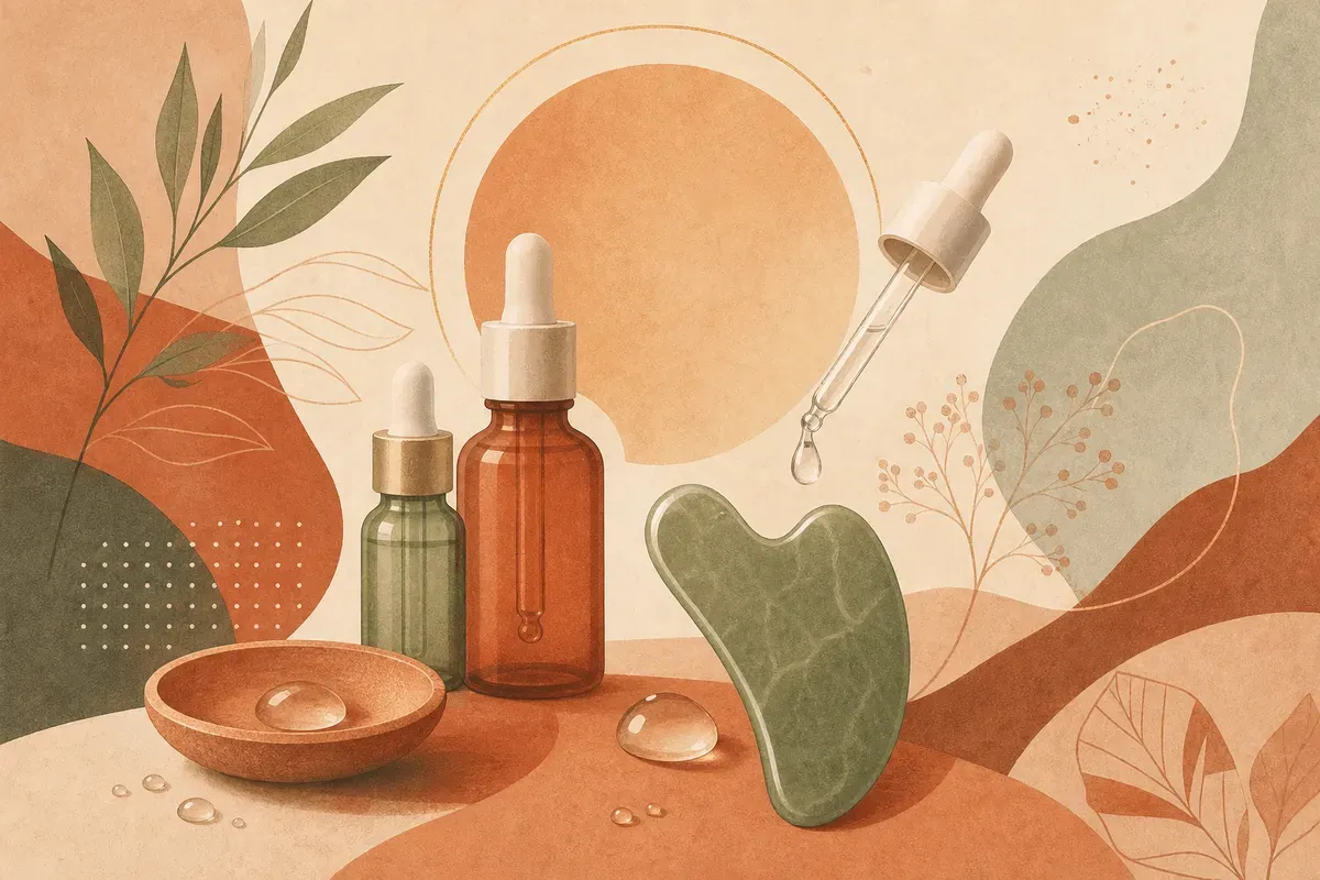 Ilustração de um rosto recebendo microagulhamento com drug delivery, com caneta de microagulhas e aplicação de ativo despigmentante sobre a pele.