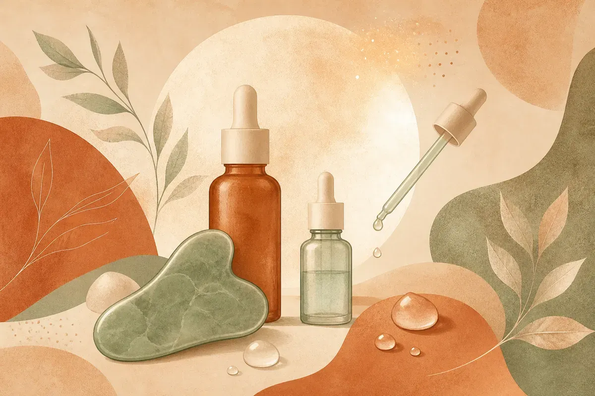 Ilustração de aplicação de radiofrequência microagulhada no rosto, mostrando microagulhas penetrando a pele e o calor estimulando o colágeno na derme.