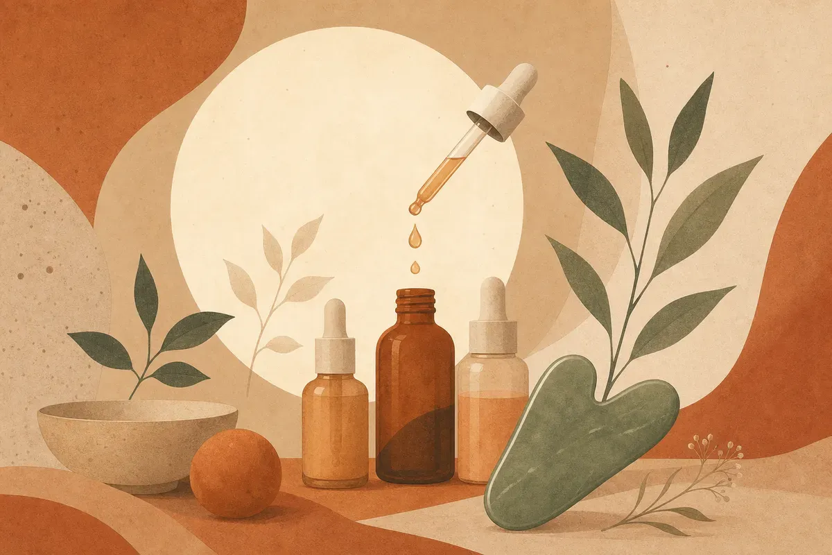 Ilustração de procedimento de peeling de fenol no rosto, com médico aplicando a solução por etapas em ambiente com monitorização.