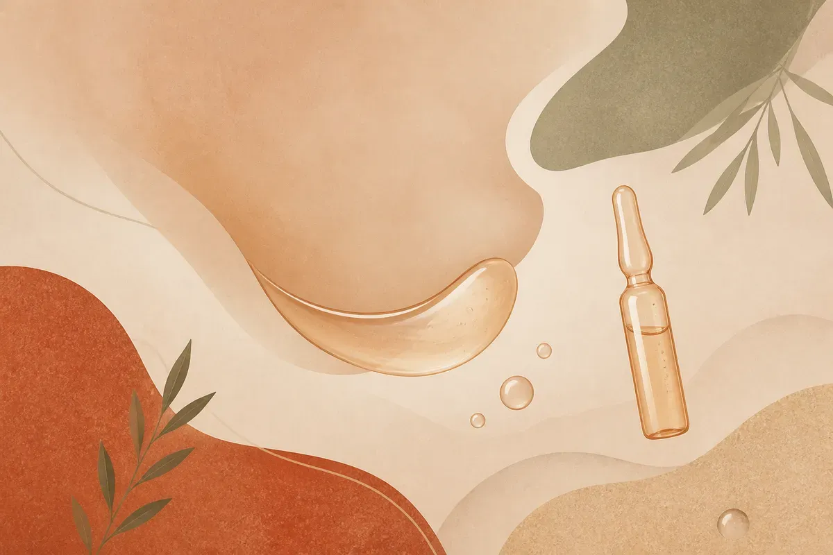 Ilustração do perfil facial mostrando a aplicação de preenchedor na região do mento para aumentar a projeção do queixo.
