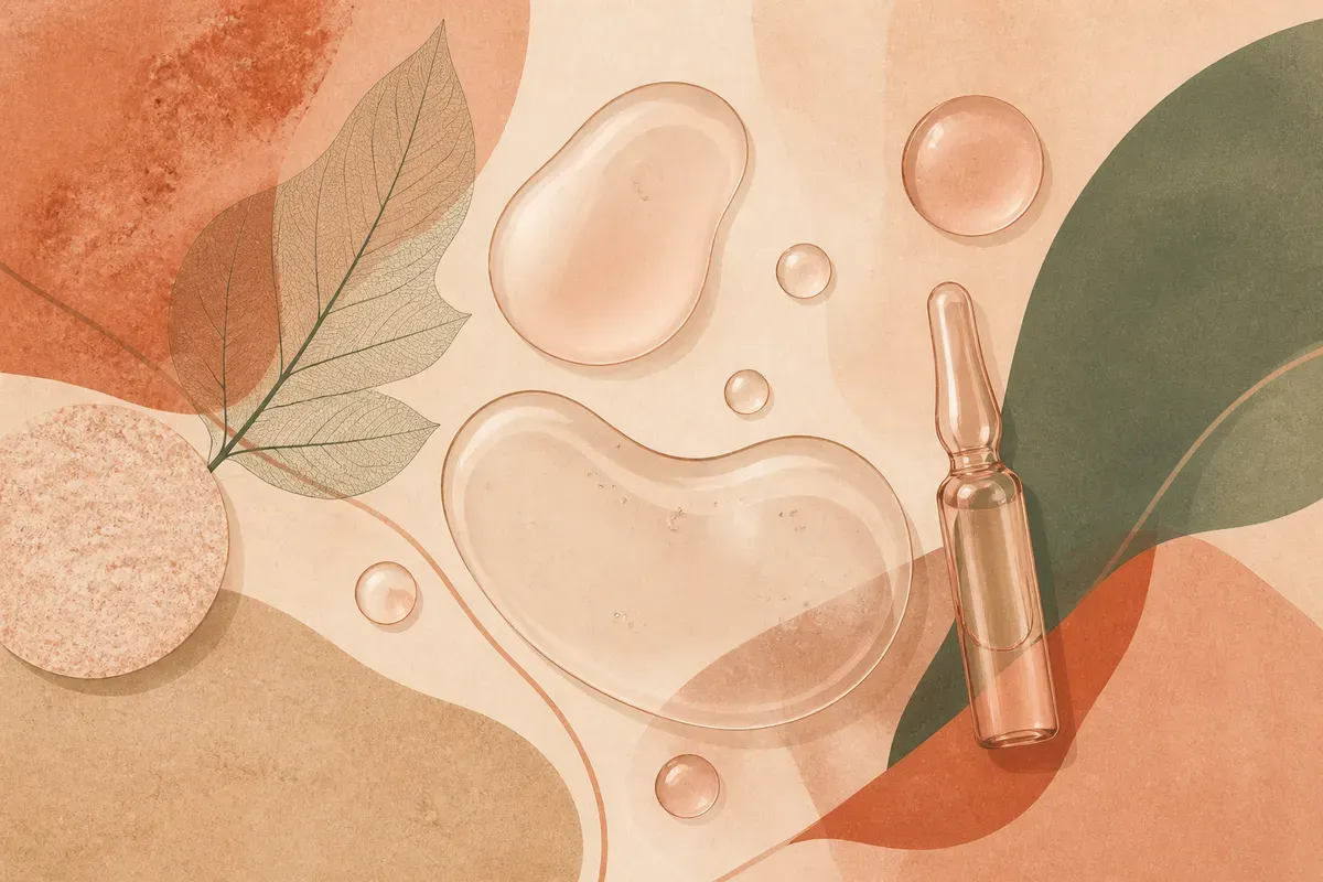 Ilustração educativa sobre silicone líquido injetável, destacando o risco de migração do material e formação de nódulos (siliconomas) nos tecidos.