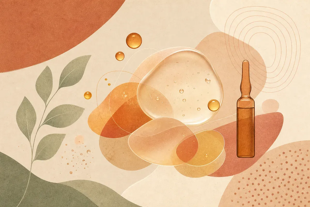 Ilustração de aplicação de PRP na pele do rosto com microinjeções, mostrando o plasma rico em plaquetas obtido do próprio sangue.