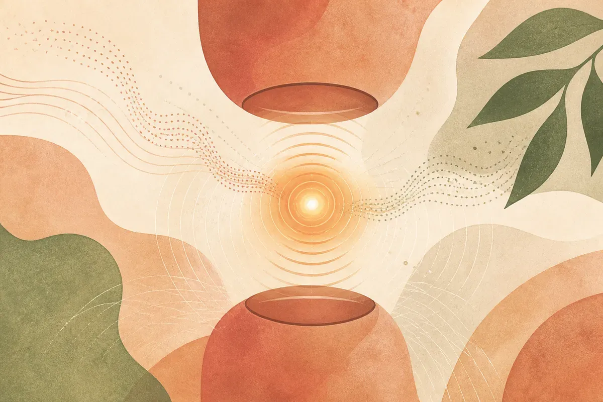 Ilustração de aplicação de radiofrequência bipolar com ponteira de dois eletrodos no contorno dos olhos.