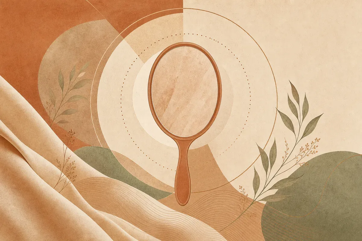 Ilustração de uma face adulta indicando as áreas tratadas na ritidoplastia, com linhas discretas de incisão ao redor da orelha e na linha do cabelo, destacando o reposicionamento dos tecidos da face e do pescoço.