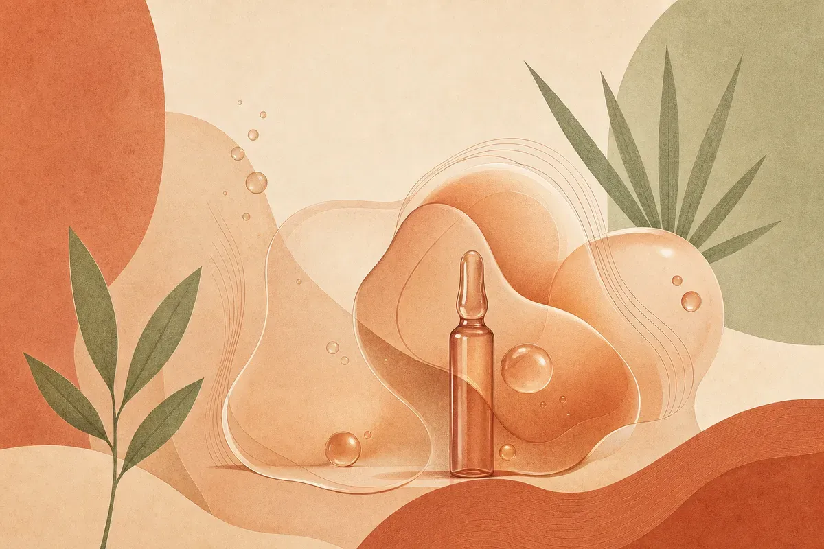 Ilustração de aplicação de bioestimulador de colágeno Sculptra com ácido poli-L-lático no rosto